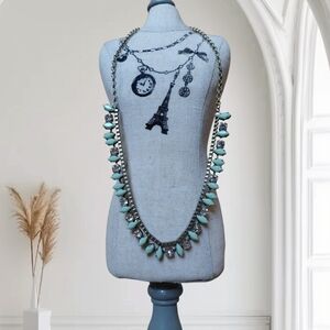 Retro J. Crew rhinestone necklace